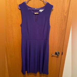 Dress Barn Women’s Sleeveless Dress with Decorative Neckline